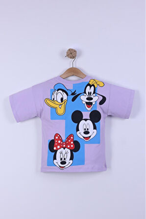 Karekter Baskılı Kız Çocuk Şortlu Takım 3/6 yaş