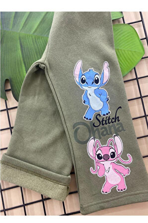 Kız  Baskılı 4-10 Yaş 3 İp Kapşonlu Eşofman Takım