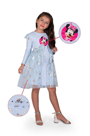 Kız Çocuk Mickey Parti Kıyafeti Dogum Günü ve Gösteri Kostümü Elbisesi