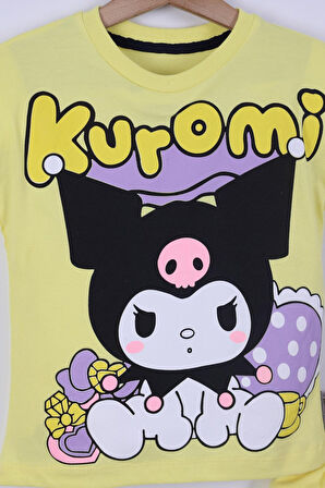 Karekter Baskılı Kız Çocuk T-Shirt Şort Takım 3/6 yaş