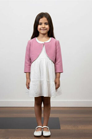 Kız Çocuk Uzun Kollu Bayramlık Prenses Düğün Parti Doğum Günü Elbisesi 2/5 Yaş