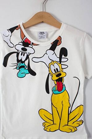 Karakter Baskılı Erkek Çocuk Şortlu Takım