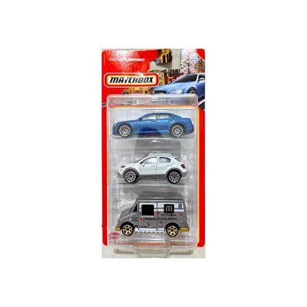 Matchbox Üçlü Araba Seti Mbx City Drıvers HFK14 C3713