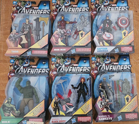 Marvel Avengers 6'lı Set - 9 cm