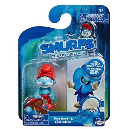 Şirinler Kayıp Köy Şirin Baba & Smurfvillow Figür Set - 5 cm