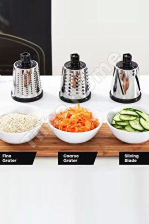 Tilbe Home Vegetable Grinder Pro Dilimleyici Öğütücü 3 Çelik Bıçaklı Kollu Rende Sebze Doğrayıcı Mutfak Robotu