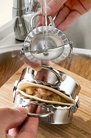 Tilbe Home Ravioli Mantı Kalıbı Çelik Çiğ Börek Hamuriçi Kurabiye Köfte Press Kalıbı Hamur Şekillendirici Alet