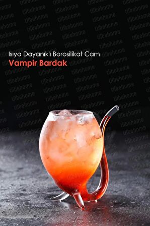 2li Retro Pipetli Stil Bardak Flüt Dekor Soğuk Sıcak Meşrubat Kokteyl Bardağı Dayanıklı Cam Bardak