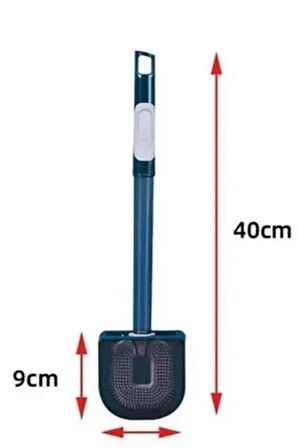 Silikon Tuvalet Fırçası Hazneli Bükülebilir Duvara Monte Wc Klozet Banyo Temizlik Fırçası Seti