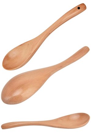 6'lı Büyük Boy Lüx Bambu Pilav Kaşığı Ergonomik Askı Kancalı Mutfak Classic Ahşap Tahta Kaşık Seti