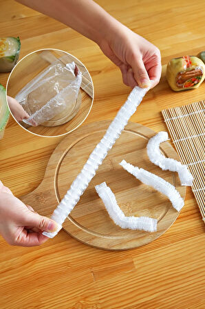 Tilbe Home 1000 Adet Şeffaf Bone Pratik Tazeliği Koruyan Tencere Tabak Bonesi Gıda Koruma Saklama Kapak Bonesi