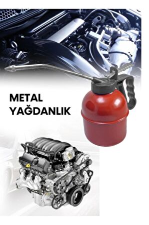 Profesyonel Endüstriyel Kırmızı Metal Yağdanlık 300 ML