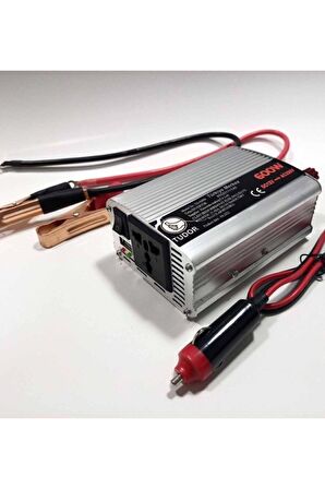 TECHNOMAX dönüştürücü söketli 600 W Watt 12 V Volt /220v Çevirici Inverter Invertör usb çıkışlı