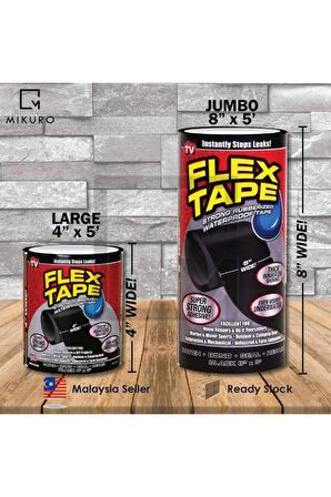 Flex Tape Su Geçirmez Tamir Bandı Jumbo Boy