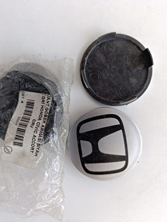 HONDA CIVIC JANT GÖBEK ARMASI GRİ ÜSTÜ SİYAH 4 ADET TAKIM ALMADAN ÖLÇÜNÜZ ÖLÇÜLERİ DIŞ 69MM İÇ 64MM 82204