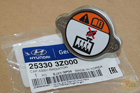 HYUNDAİ GETZ RADYATÖR KAPAĞI 1,1 BAR ORJİNAL 25330-3Z000