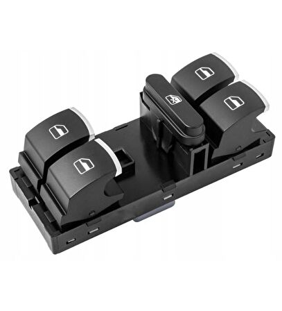 VOLKSWAGEN TİGUAN ÖN SOL DÖRTLÜ CAM DÜĞMESİ KROM 2010-2011-2012 5K4959857