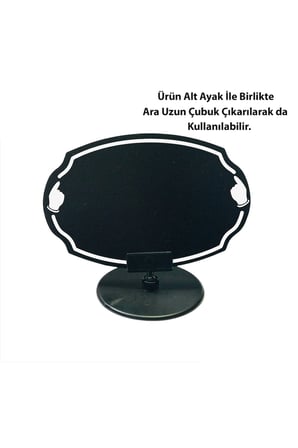 PVC Malzeme Yaz-Sil Ayaklı Elips Şeklinde Fiyat Etiketi 5 li Pk.