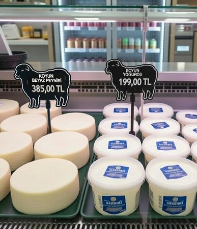PVC Yaz Sil Ayaklı Etiket Tutuculu Kuzu / Koyun Fiyat Etiketi 10 lu Pk.