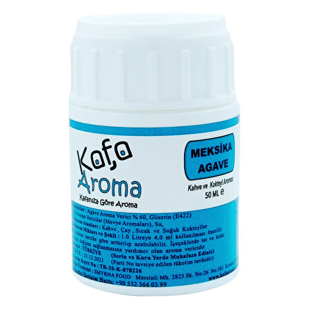 Meksika Agave Aroması Hazır Karışımı Tekila Kiti 50 ML