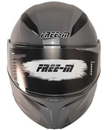 Free-M 965 Çene Açılır Vizörlü Kask Nardo Gri