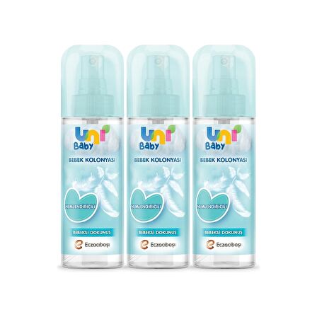 Uni Baby Kolonya Bebeksi Kokular 150 ml x 3 Adet