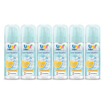 Uni Baby Kolonya Çiçeksi Kokular 150 ml x 6 Adet