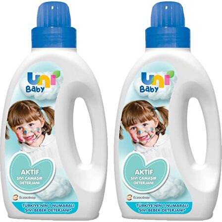 Uni Baby Sıvı Çamarşır Deterjanı 1500 ml x 2 Adet