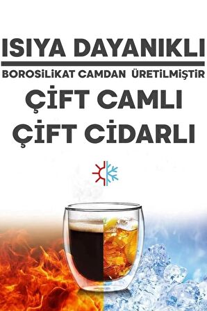 Çift Camlı Cidarlı Sevimli Kedicik Süt Çay Kahve Su Kupa Bardağı 250ml Ev Ofis Isı Yalıtımlı Bardak