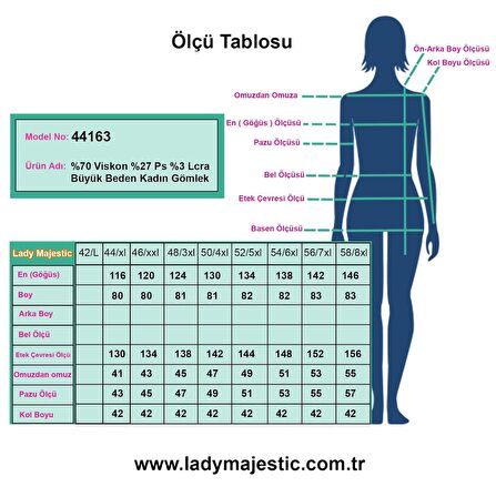 Cotton Büyük Beden Kadın Gömlek