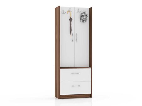 ABRE vm-348 CEVİZ VESTİYER PORTMANTO AYAKKABILIK