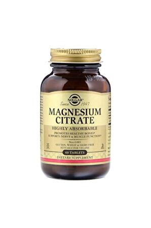 Magnesium Citrate 200 Mg 60 Tablet