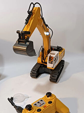 Uzaktan Kumandalı 680° Rotasyon Ekskavatör Premium Model Metal Hareketli Buharlı Oyuncak