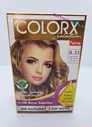 Colorx Saç Boyası İkili Set - 8.33 AÇIK KARAMEL