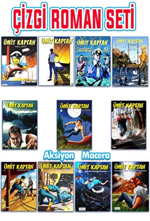 Ümit Kaptan Çizgi Roman Serisi 11 Kitaplı Set