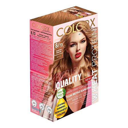 Colorx Saç Boyası Tekli Set - 8.73 KARAMEL