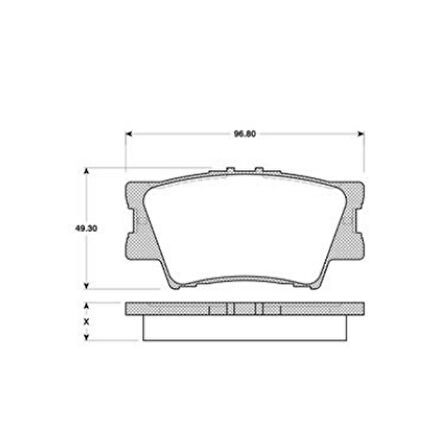 Toyota Camry Sedan 2.4 3.5 2006 2011 Rav 4 III 0986TB3118 ARKA FREN BALATASI BOSCH