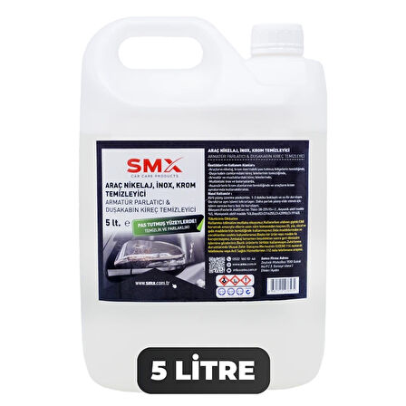İnox Krom ve Nikelaj Temizleyici 5 Lt.