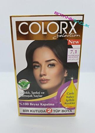 Colorx Saç Boyası İkili Set - 7.1 KOYU KÜLLÜ KUMRAL