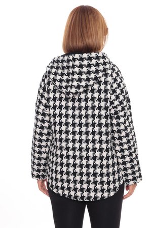 Büyük Beden Kapüşonlu Fermuarlı Sweatshirt Hırka | 44-58 Beden