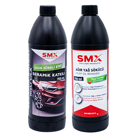 Seramik Katkılı Hızlı ve Pratik Cila 750ml.+ Ağır Yağ Sökücü 750ml