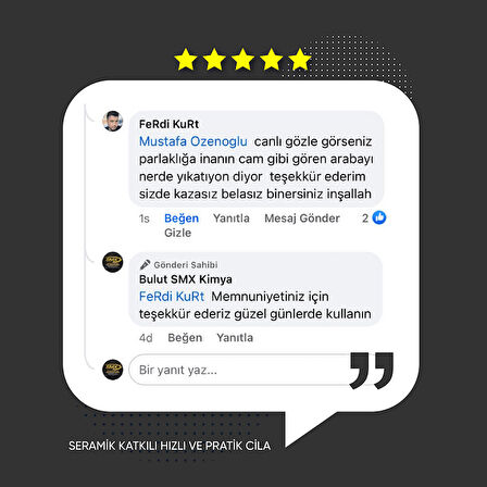 Seramik Katkılı Hızlı ve Pratik Cila 750ml.+ Ağır Yağ Sökücü 750ml
