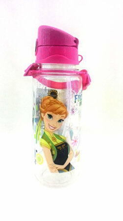 Hakan Çanta Anna & Elsa 500 ml Kırılmaz Gövde Şeffaf Matara 78728