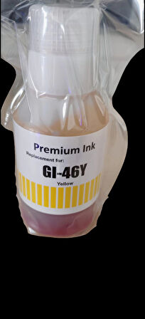 Canon Pixma GI-46 Y Sarı Muadil Mürekkep