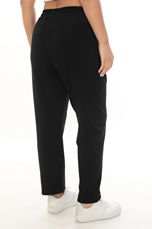 Rahat Kalıp Büyük Beden Kadın Cotton Eşofman Altı