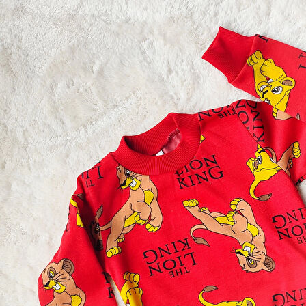 Lion King Mevsimlik Pamuklu Pijama Takımı