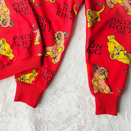 Lion King Mevsimlik Pamuklu Pijama Takımı