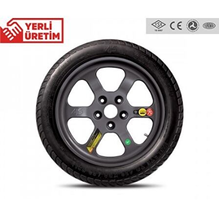 Mini Stepne 5*120 (Yedek) Lastik Ücretsiz Kargo