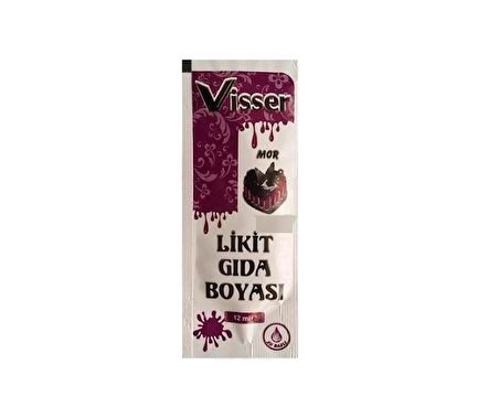 Visser Likit Gıda Boyası Mor 12 ML