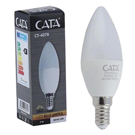 CATA 4079 7W BEYAZ LED BUJİ AMPUL E14 DUY